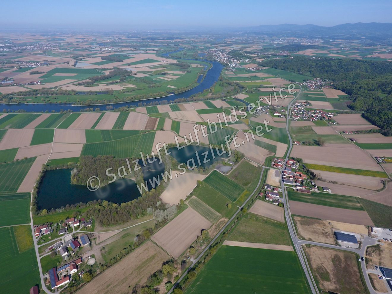 Luftbild Neßlbach bei Winzer an der Donau